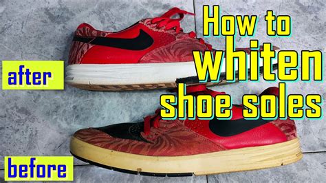 how to whiten athletic shoes.